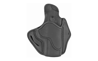 1791 Gunleather OR Optic Ready | Belt Holster | Right Hand | Black Leather | Fits Glock 17 19 22 23 Atomic Defense