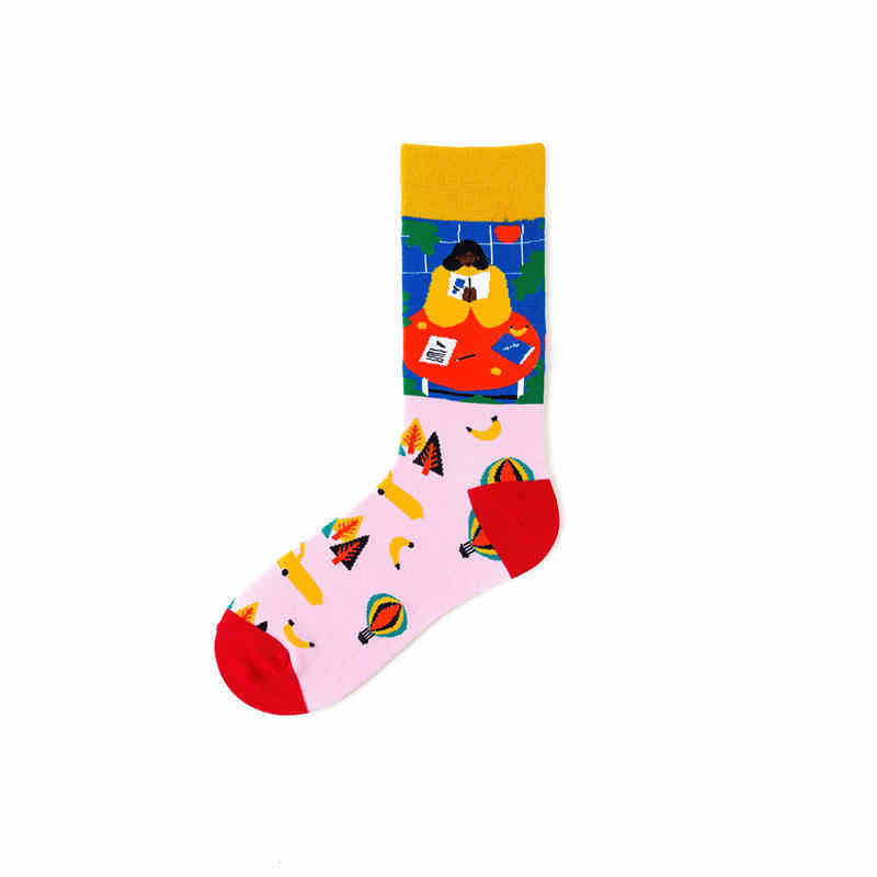 Pure Cotton Street Hip-hop Sports Long Socks
