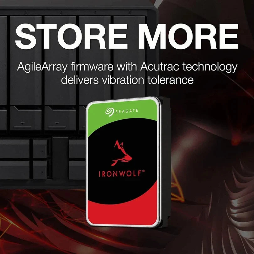 Seagate IronWolf 12TB NAS Internal Hard Drive HDD – 3.5 Inch SATA ST12000VN0008 (Refurbished)