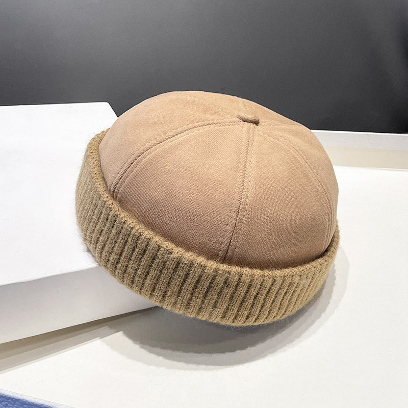 Autumn Winter Deerskin Velvet Beret Hat