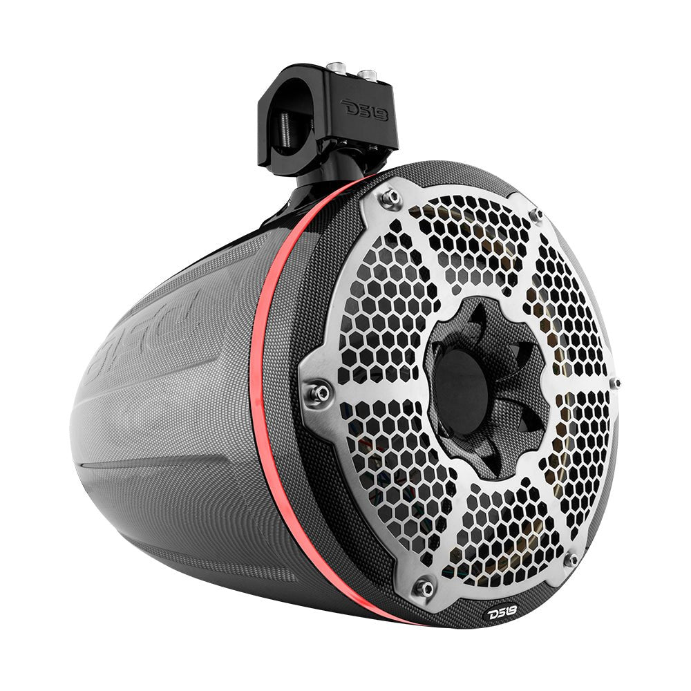 NXL 10" Marine and Powersports Empty Tower LED RGB Lights -Black Carbon Fiber DS18