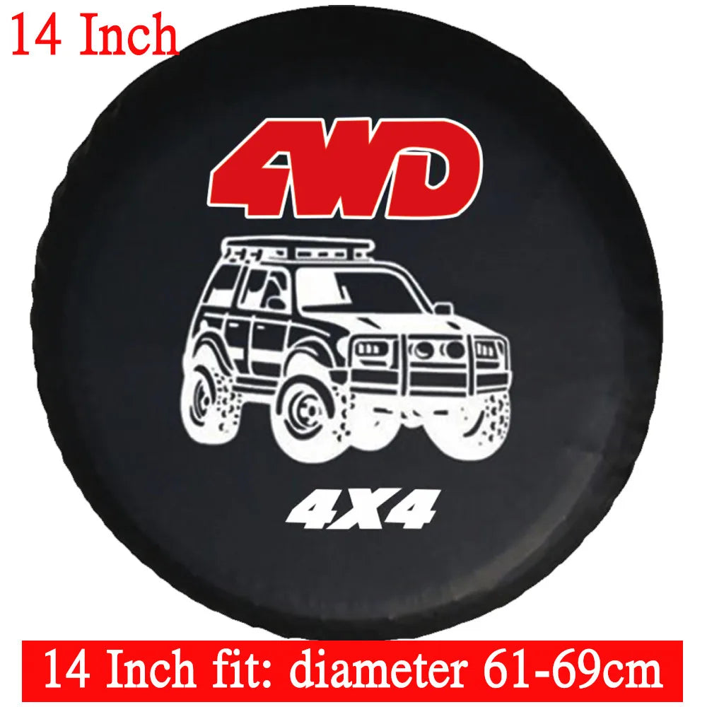 Auto Car Spare Wheel Cover | PVC Tire Protector for 14 15 16 Inch SUV MyPetiteCar.com