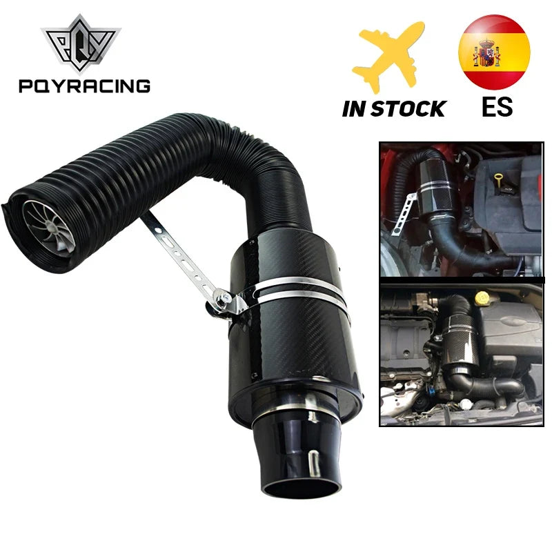PQY Universal Racing Cold Air Intake Kit | Carbon Fiber Induction System MyPetiteCar.com