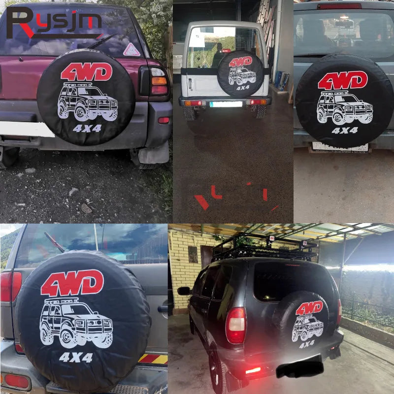 Auto Car Spare Wheel Cover | PVC Tire Protector for 14 15 16 Inch SUV MyPetiteCar.com