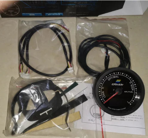 Universal 2.5 Inch 62mm 7 Color LCD Gauge | Water Temp Oil Pressure RPM Tachometer with Sensor MyPetiteCar.com