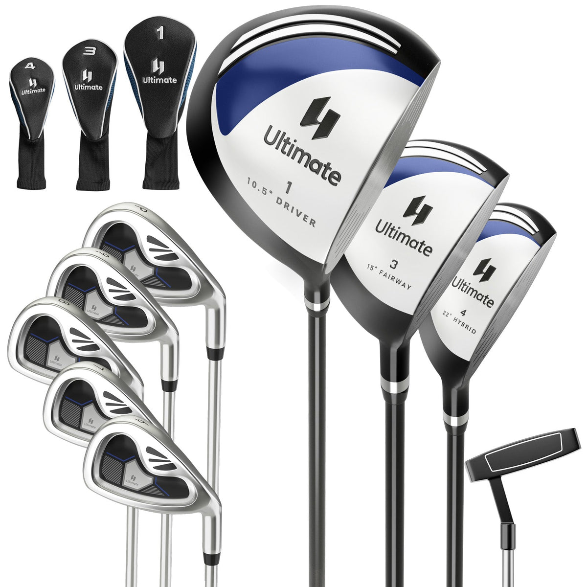 Men's 9 Pieces Complete Golf Club Set