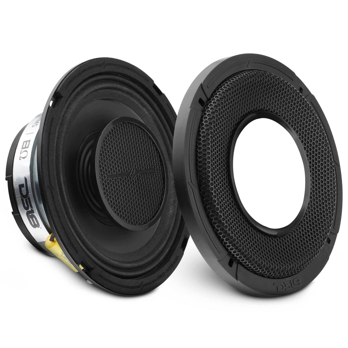 PRO 6.5" Shallow Coaxial Hybrid Mid-Range Loudspeaker with Built-in Driver | 150W RMS 8-Ohm DS18