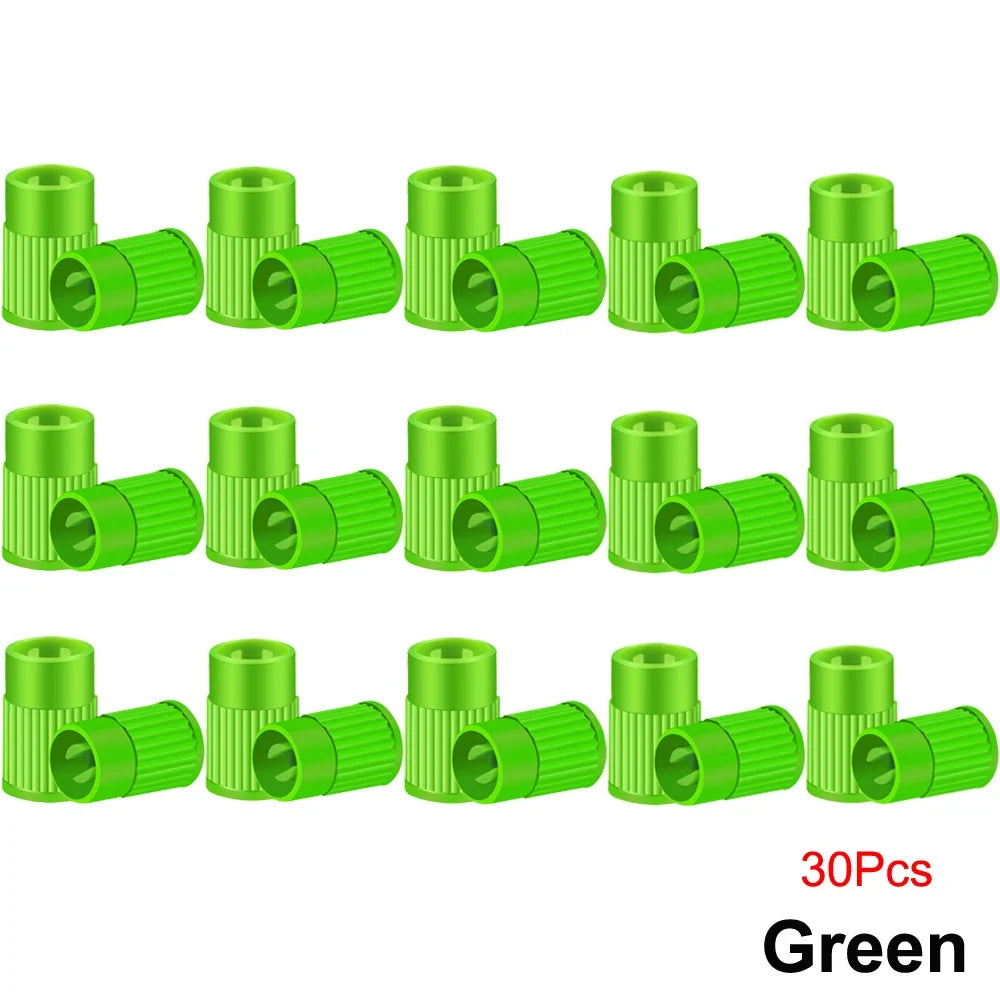 Plastic Tire Valve Caps with Built-in Valve Core Remover | Universal Stem Covers for Cars, Bikes, Trucks MyPetiteCar.com