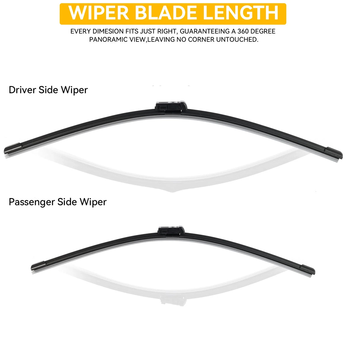 Erick's Wiper Front Rear Wiper Blades Set for MG ZS & more 2017–2024