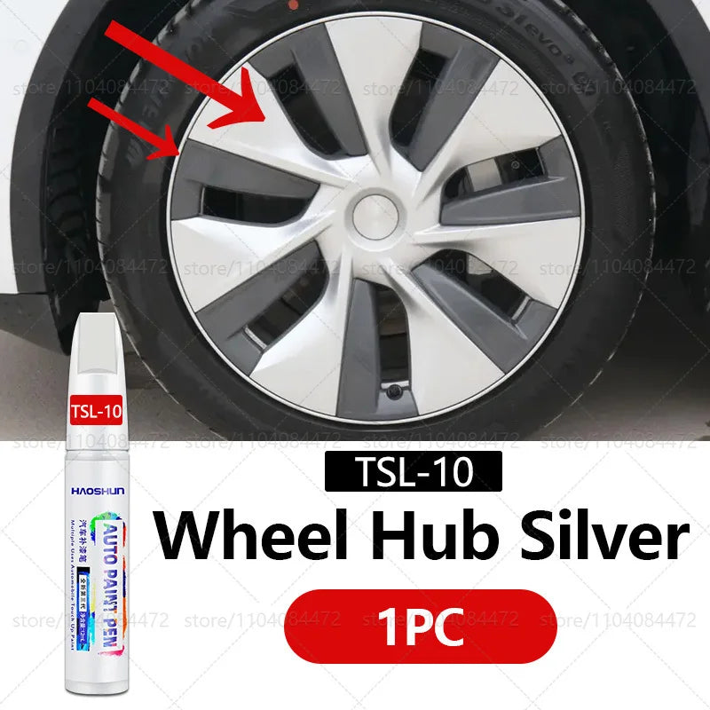 Tesla Wheel Scratch Repair Pen | Matte Black Dark Gun Gray Silver Multiple Colors Paint Pen MyPetiteCar.com