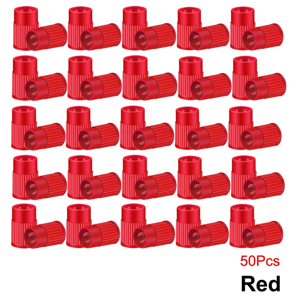 Plastic Tire Valve Caps with Built-in Valve Core Remover | Universal Stem Covers for Cars, Bikes, Trucks MyPetiteCar.com