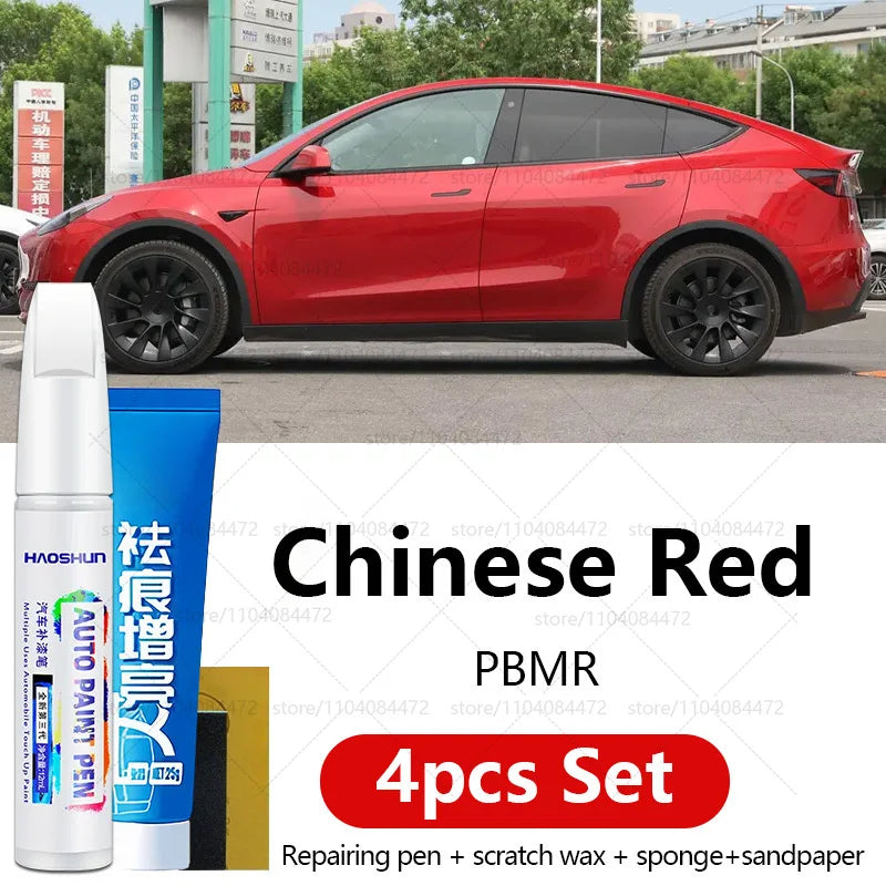 Car Paint Repair Pen For Tesla Model X Y S 3 | 4PCS Scratch Repair Kit