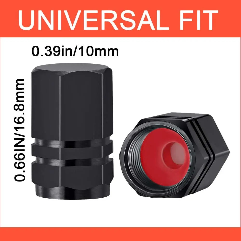 Aluminum Alloy Tire Valve Caps | 5 or 10 Pack Waterproof Dustproof Stem Covers MyPetiteCar.com