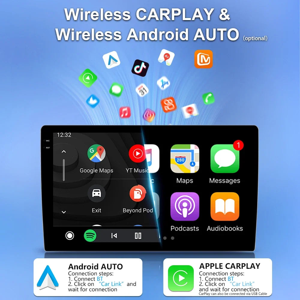 Carplay for Renault Clio 3 2005-2014 | Android 16 GPS Navigation Car Radio with 2K Screen