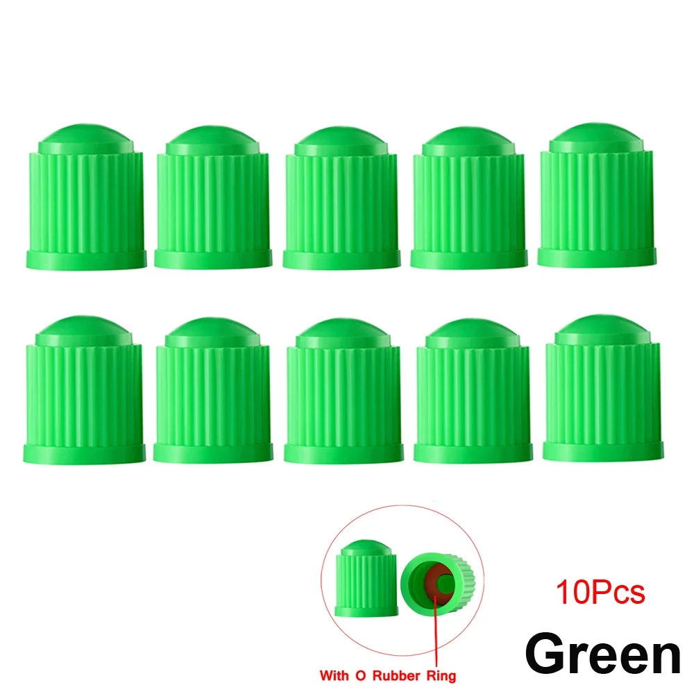 10/25/50/100Pcs Universal Plastic Tire Valve Caps for Cars, Trucks, Motorcycles, and Bicycles MyPetiteCar.com