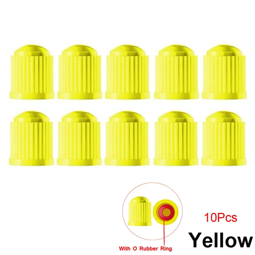 10/25/50/100Pcs Universal Plastic Tire Valve Caps for Cars, Trucks, Motorcycles, and Bicycles MyPetiteCar.com