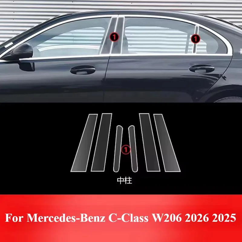 Mercedes-Benz C-Class W206 2026 Center Console TPU Protection Film