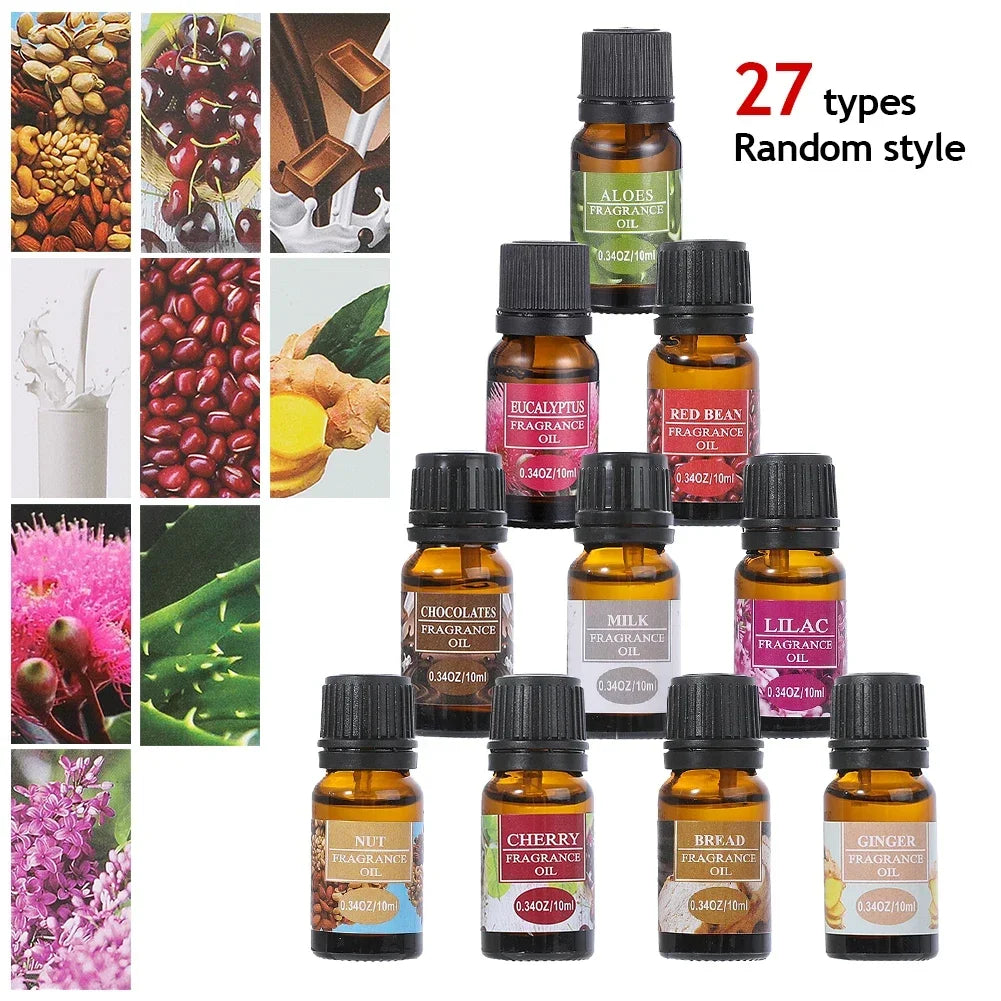 10ml Car Perfume Refill Air Freshener | Natural Plant Essential Oil Aroma Diffuser