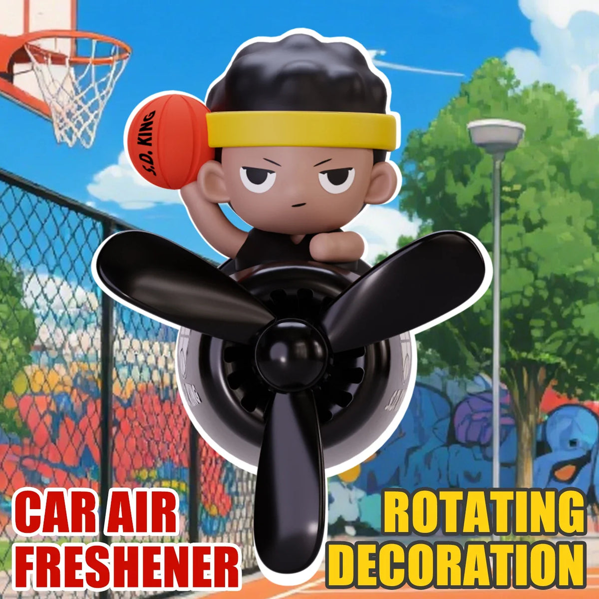 Basketball Airplane Car Air Freshener Vent Clip