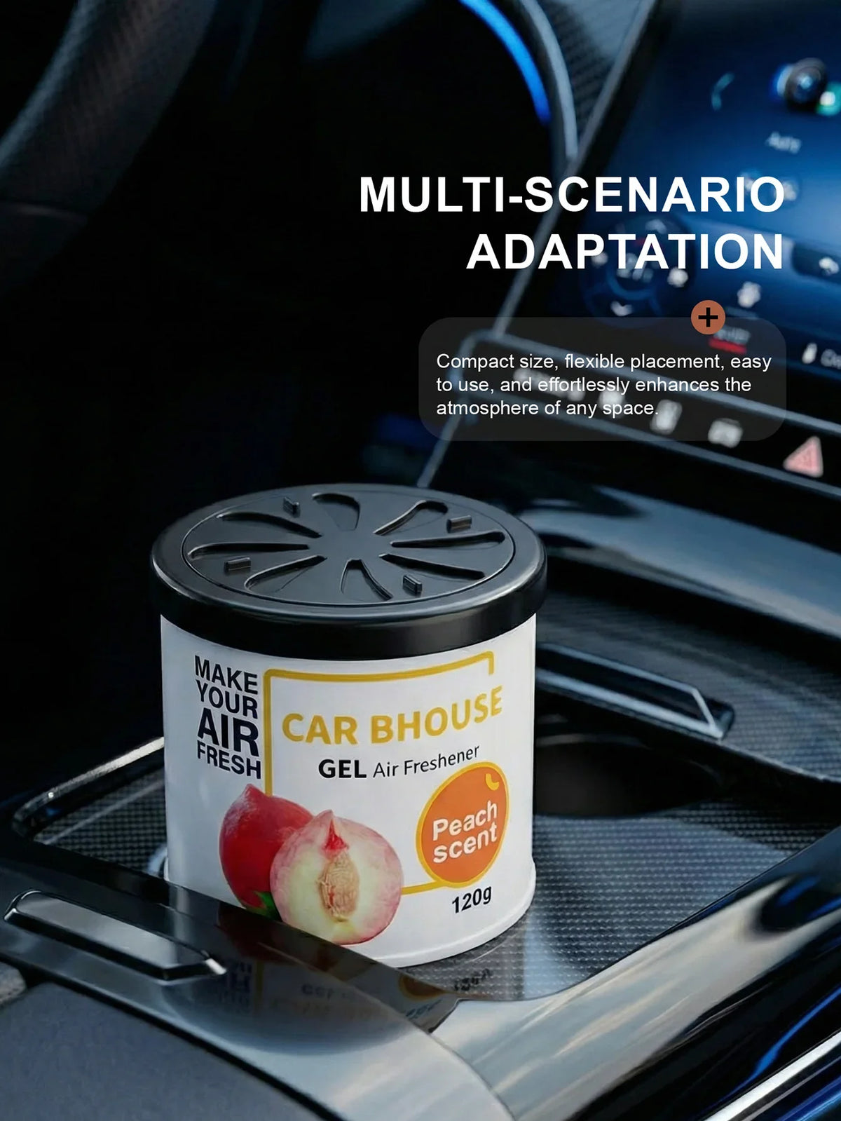 Dual-Purpose Car and Home Air Freshening Gel | 120g Long-Lasting Fruity and Floral Scent MyPetiteCar.com