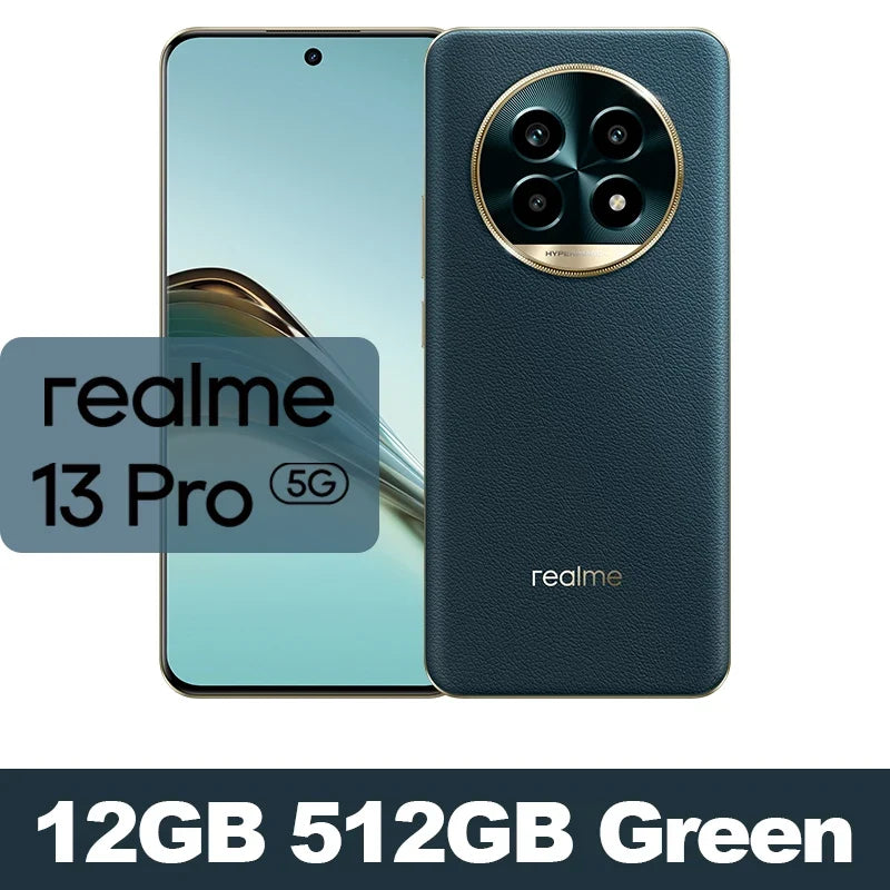 Global Version realme 13 Pro Smartphone Snapdragon 7s Gen 2 5G Chipset Sony LYT-600 OIS Camera 120Hz Curved Display AI Imaging