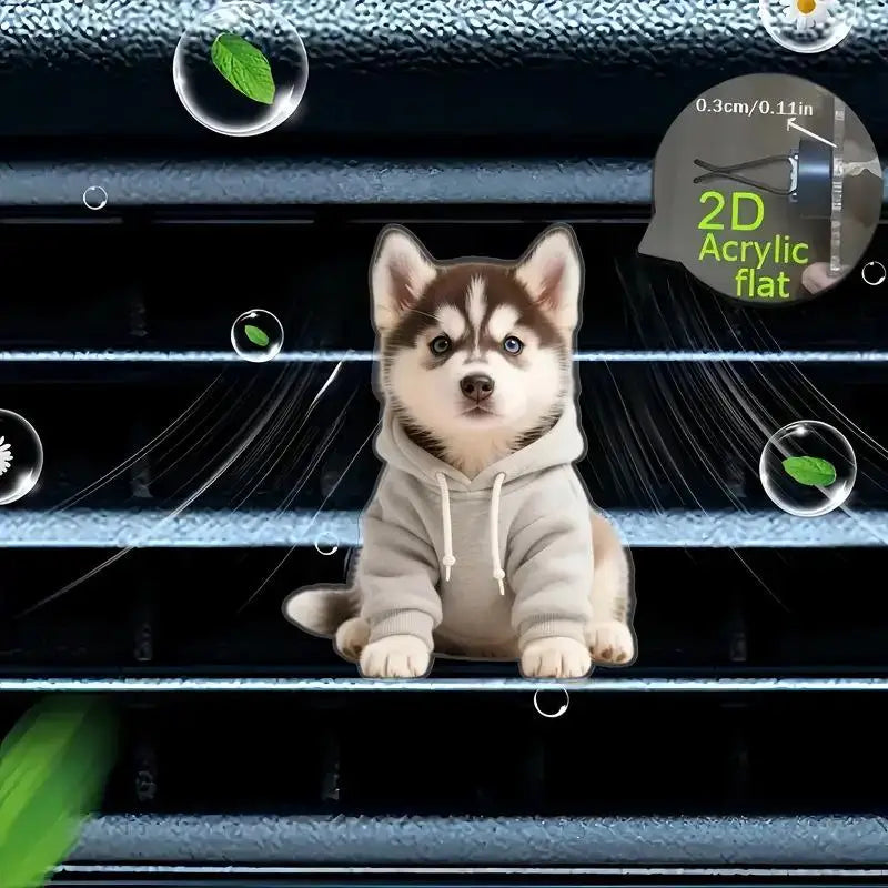 Acrylic Car Vent Clip Aromatherapy Air Freshener Holder 2D Decorative Air Conditioning Vents Accessory for Vehicle Interior MyPetiteCar.com