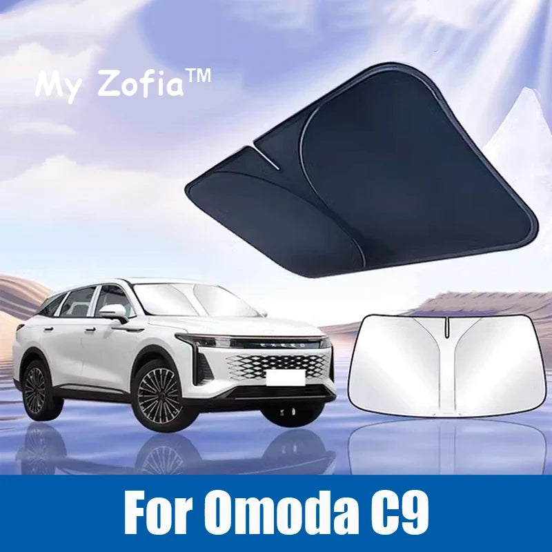 Foldable Car Sun Visor for Chery OMODA 9 SHS C9 2024-2026 | UPF50+ UV Protection