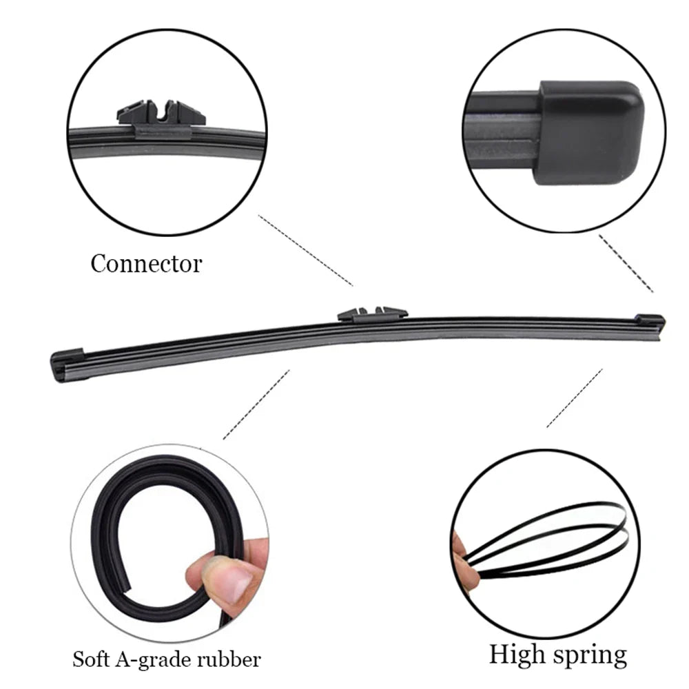 Xukey 3Pcs Front Rear Windscreen Wiper Blades Set for Volvo XC90 MK2 2016–2020