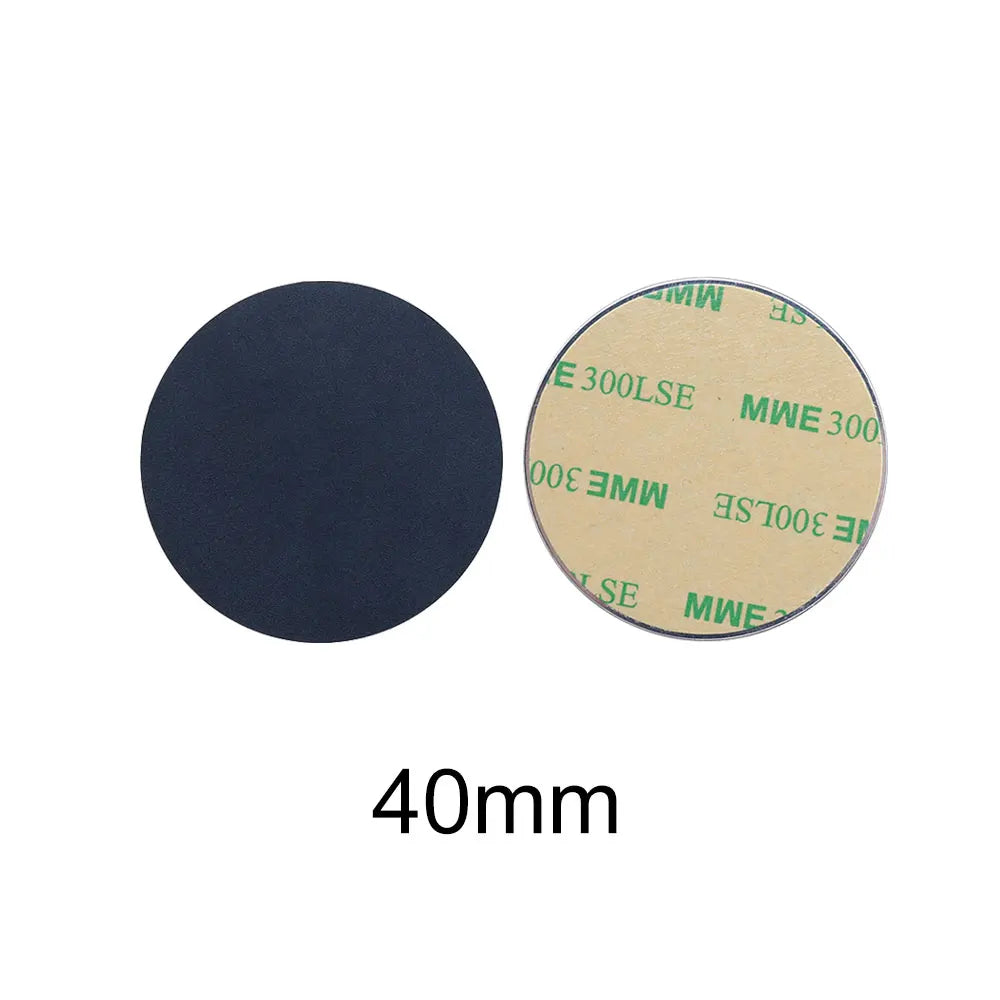 10pcs Black Magnetic Metal Plates for Car Phone Holder | Universal Iron Sheet Disk Sticker Mount MyPetiteCar.com