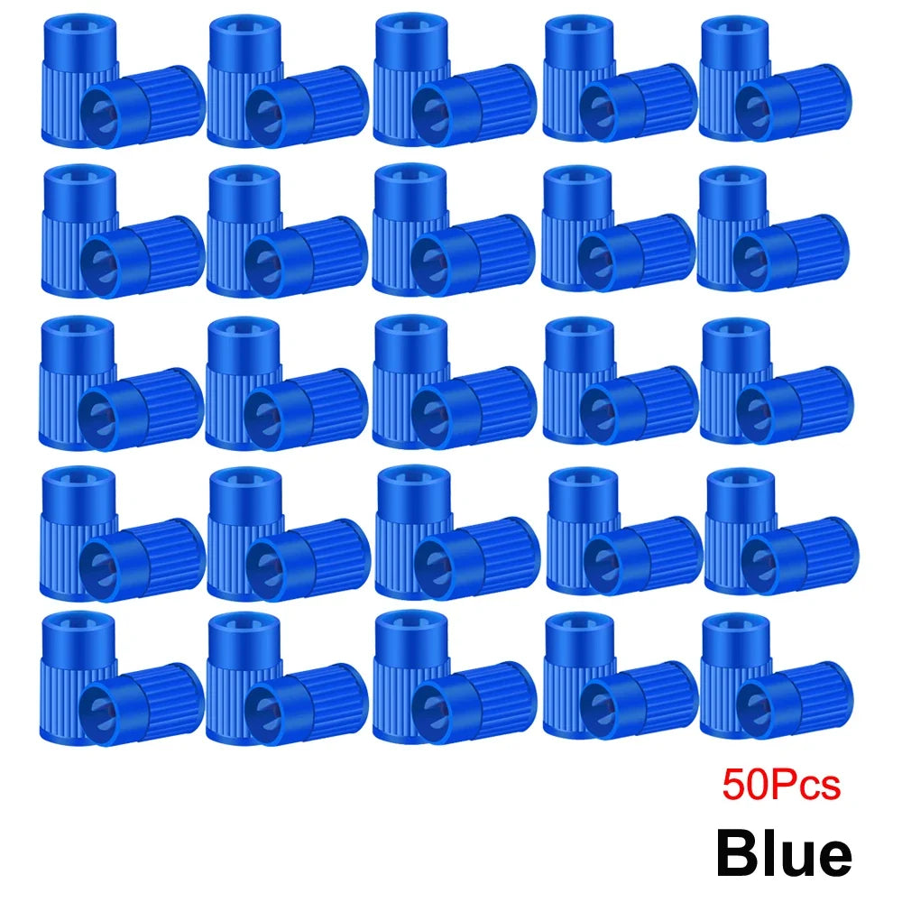 Plastic Tire Valve Caps with Built-in Valve Core Remover | Universal Stem Covers for Cars, Bikes, Trucks MyPetiteCar.com