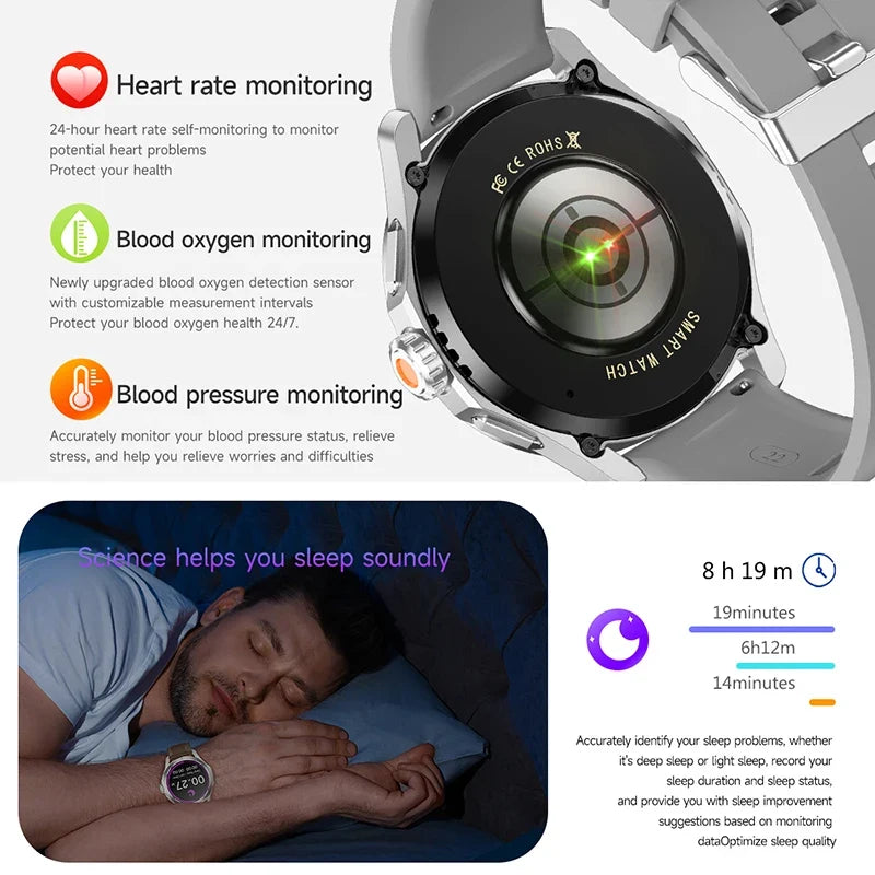 Original S4 Ultra Smart Watch Men AMOLED Outdoor Sport NFC GPS Track Heart Rate Waterproof Bluetooth Call Smart watch 2025 New