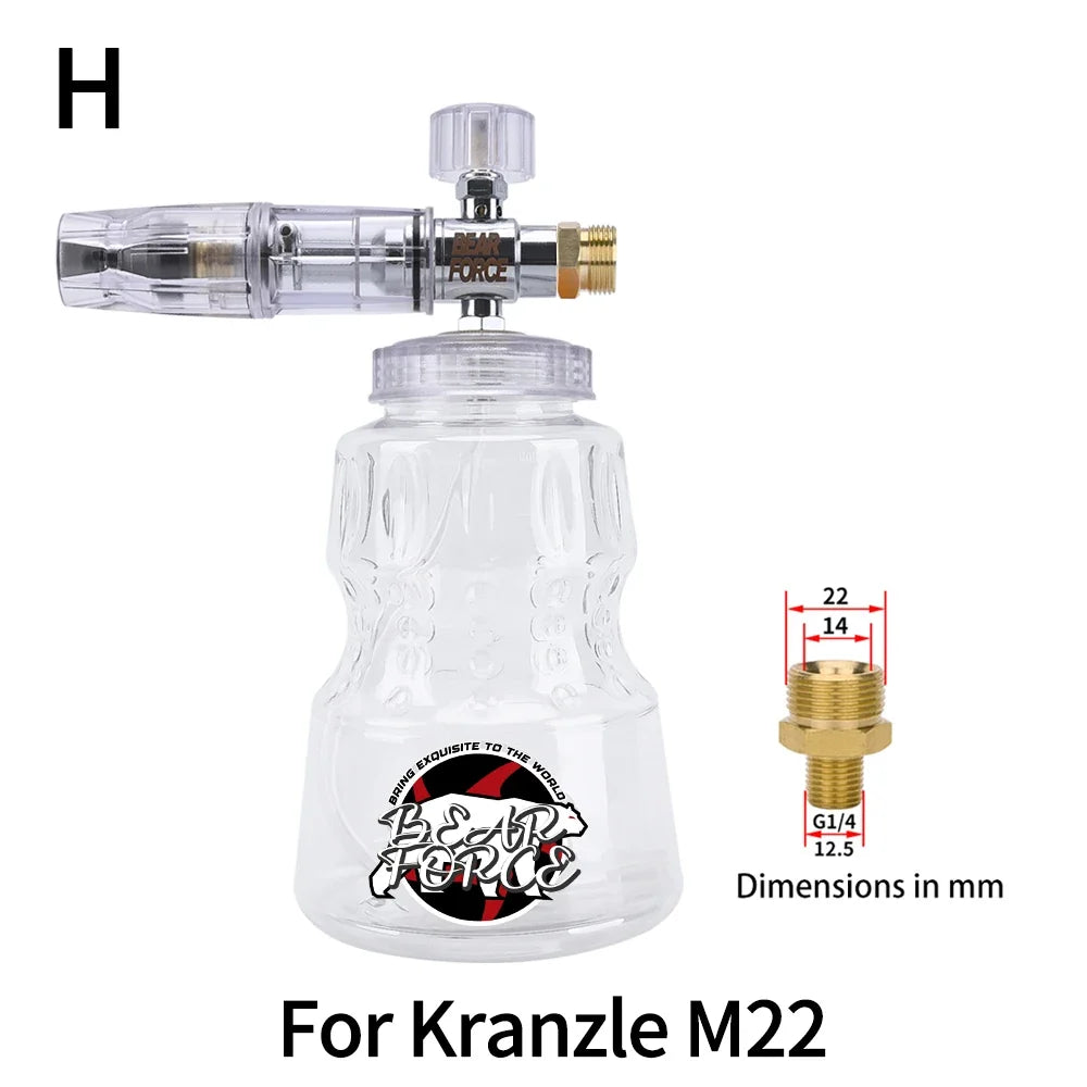 Aluminum Foam Lance Car Wash Foam Maker | Pressure Washer Foam Cannon MyPetiteCar.com