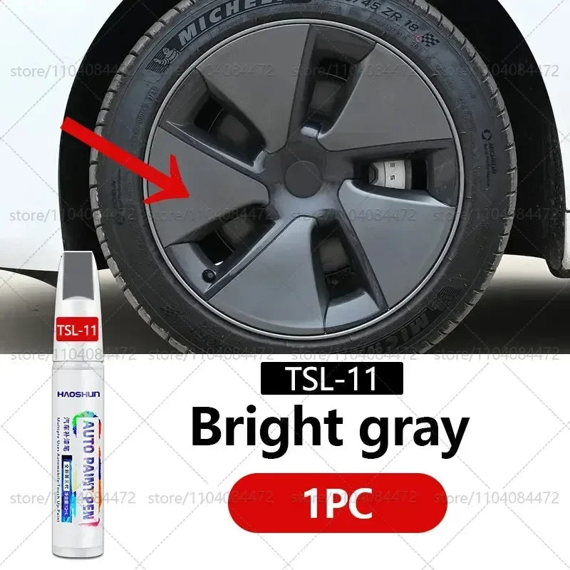 Tesla Wheel Scratch Repair Pen | Matte Black Dark Gun Gray Silver Multiple Colors Paint Pen MyPetiteCar.com
