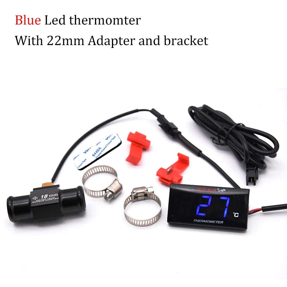KOSO Water Temperature Gauge | Motorcycle Temp Sensor for XMAX250 300 NMAX CB 400 CB500X