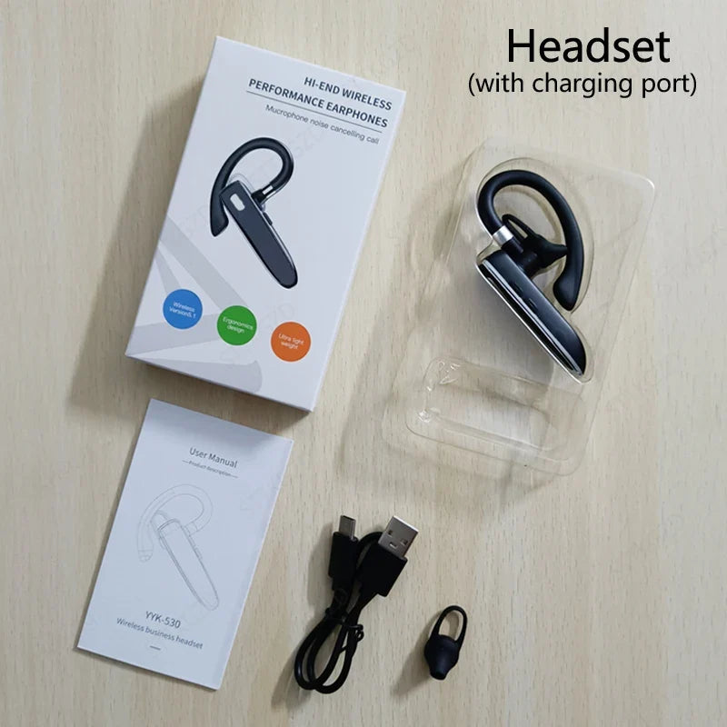Wireless Bluetooth Headphones With Microphon Earphone ENC Noise Cancelling Handsfree Talking Headset Busines Auriculares Driving