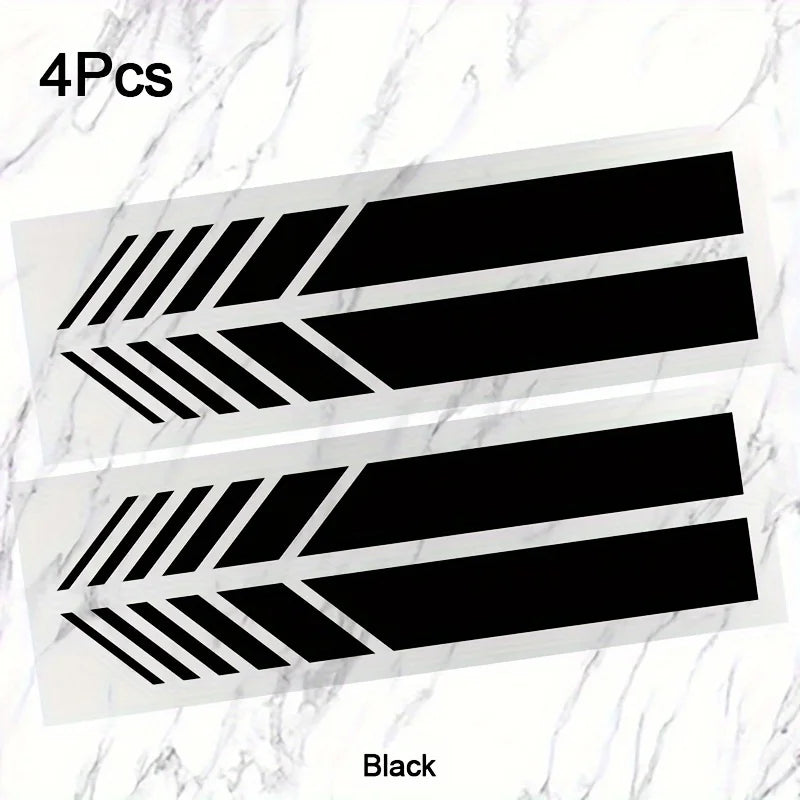 Classic JDM Reflective Stripes Vinyl Decal Kit | 4pcs Self-Adhesive Car Body Stickers MyPetiteCar.com