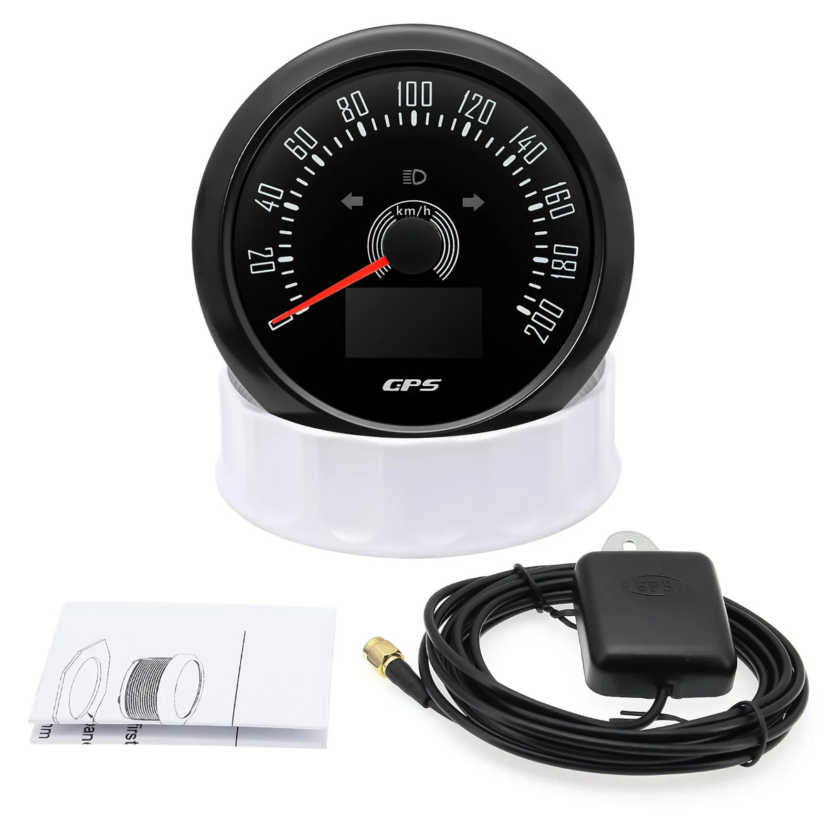 85mm GPS Speedometer 0-160 MPH 0-200 KM/H with 7 Color Backlight | Digital Speed Gauge for Car, Marine, Boat MyPetiteCar.com