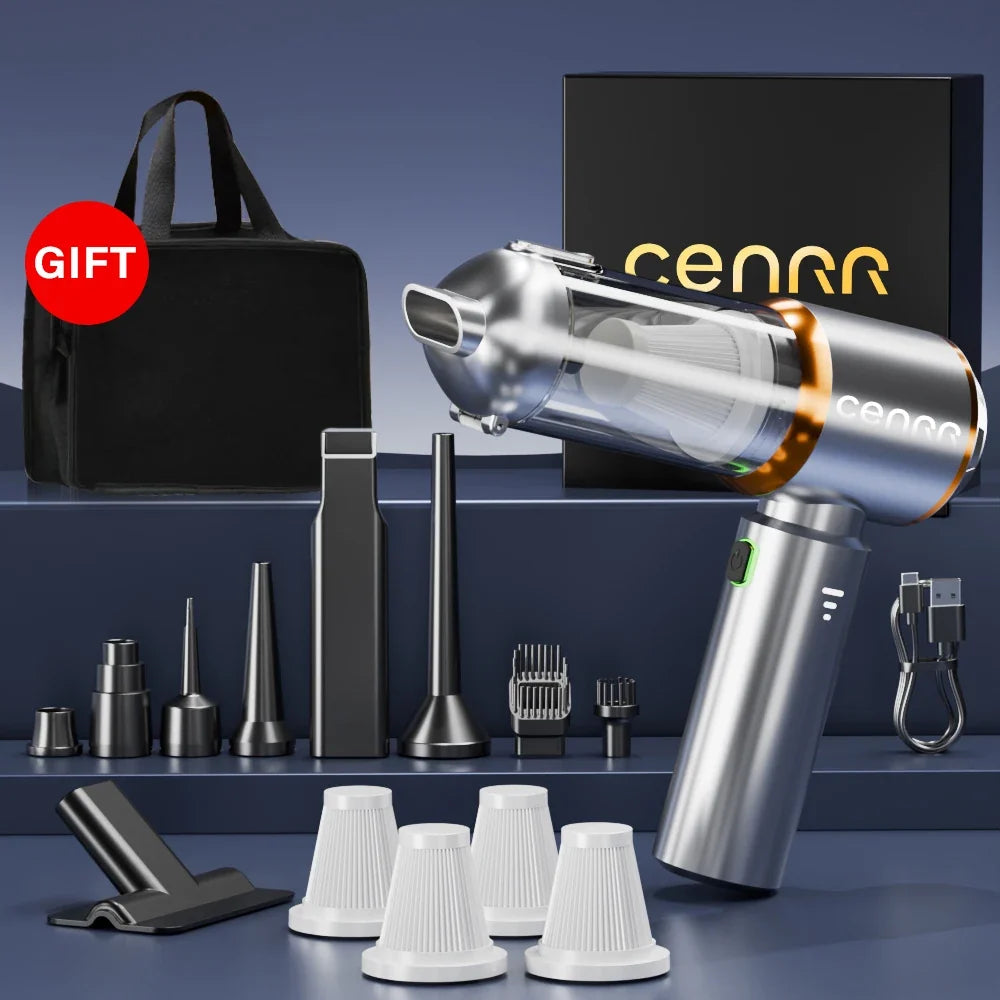 CENRR 998000PA Mini Cordless Car Vacuum Cleaner | Powerful Handheld Blower for Auto & Home MyPetiteCar.com