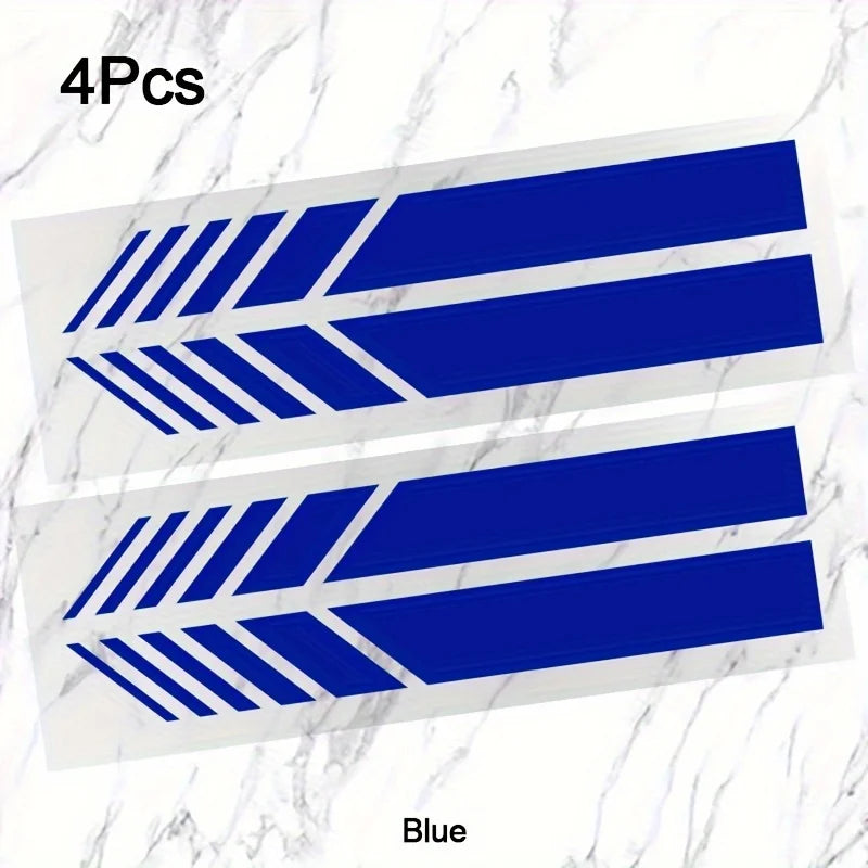Classic JDM Reflective Stripes Vinyl Decal Kit | 4pcs Self-Adhesive Car Body Stickers MyPetiteCar.com