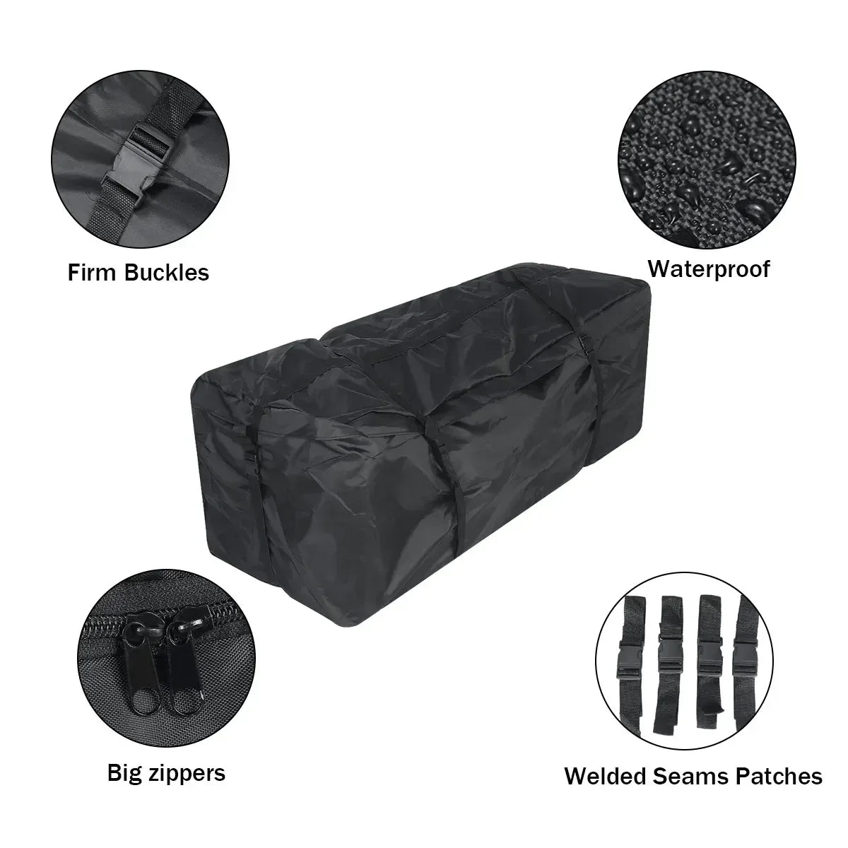 Car Roof Rack Waterproof 142x48x51cm | SUV Roof Cargo Top Box Luggage Carrier Bag MyPetiteCar.com