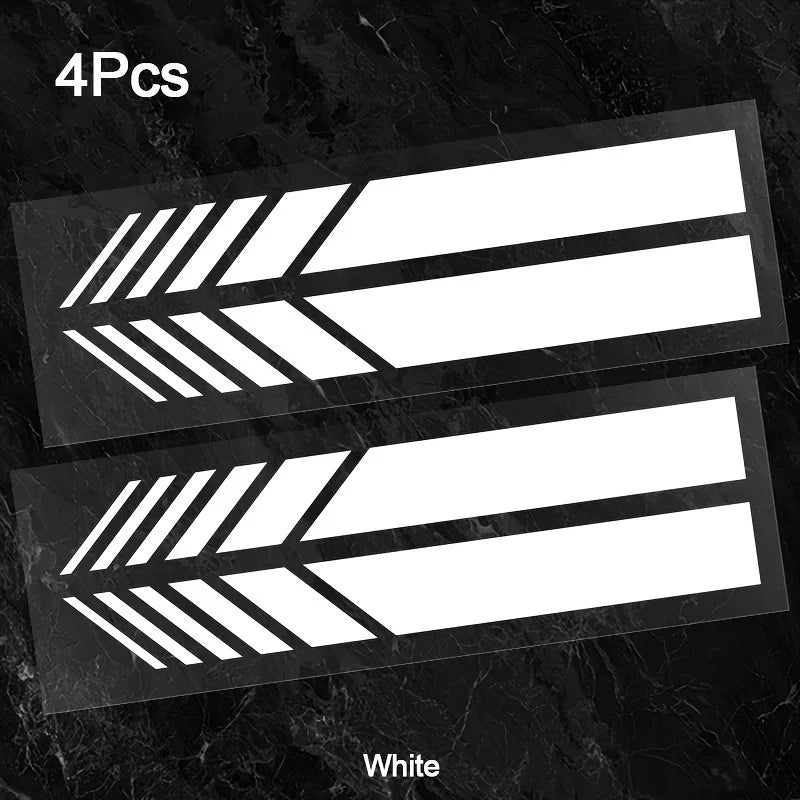 Classic JDM Reflective Stripes Vinyl Decal Kit | 4pcs Self-Adhesive Car Body Stickers MyPetiteCar.com