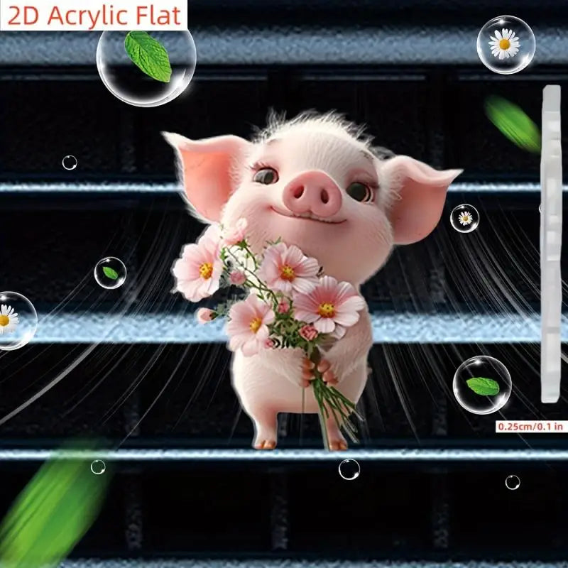 Car Outlet Vent Perfume Clips | 2D Air Freshener Diffuser for Car Interior Decoration MyPetiteCar.com