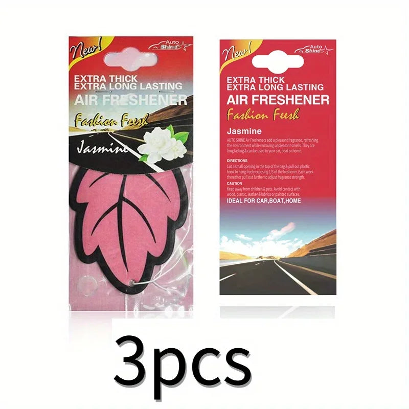 Natural Scented Tea Paper Car Air Freshener | Leaf Shape Hanging Vanilla Perfume MyPetiteCar.com