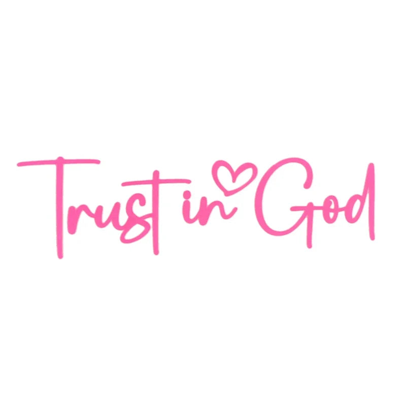 Trust In God Mirror Decal | Car Decals For Women, Christian Faith Vinyl Decal MyPetiteCar.com