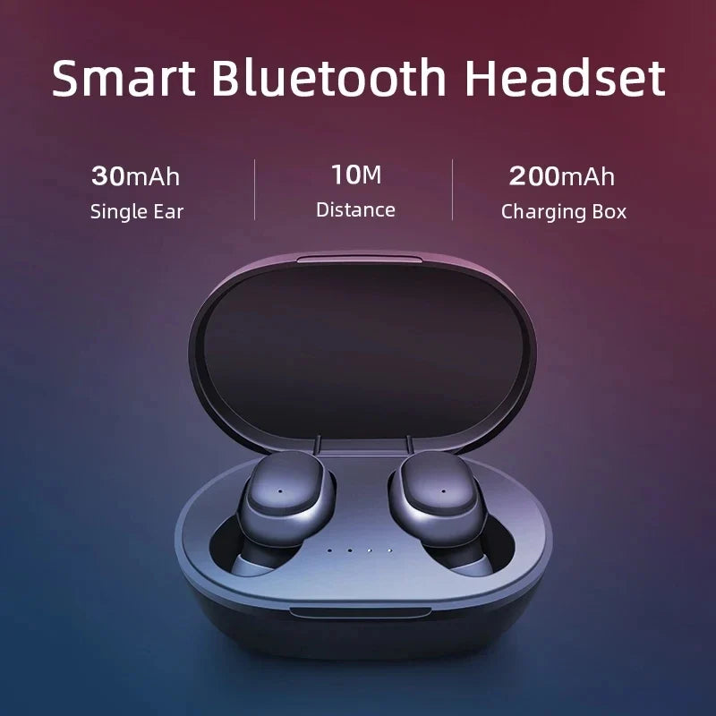 Original A6S TWS Bluetooth Headphone Wireless Earphone Stereo Headset Sport Earbuds With Microphone Charging box For Smartphone