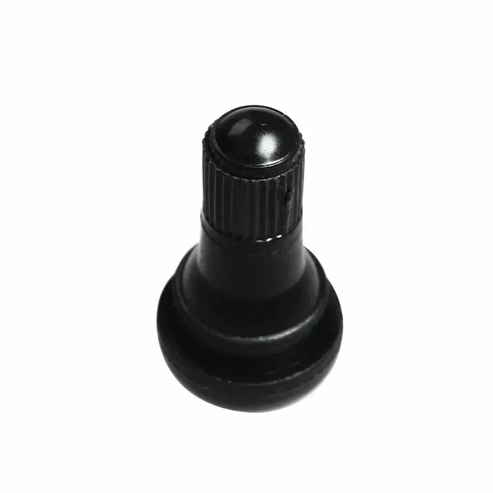 10 Pcs TR412 Tubeless Rubber Tire Valve Stems with Plastic Caps