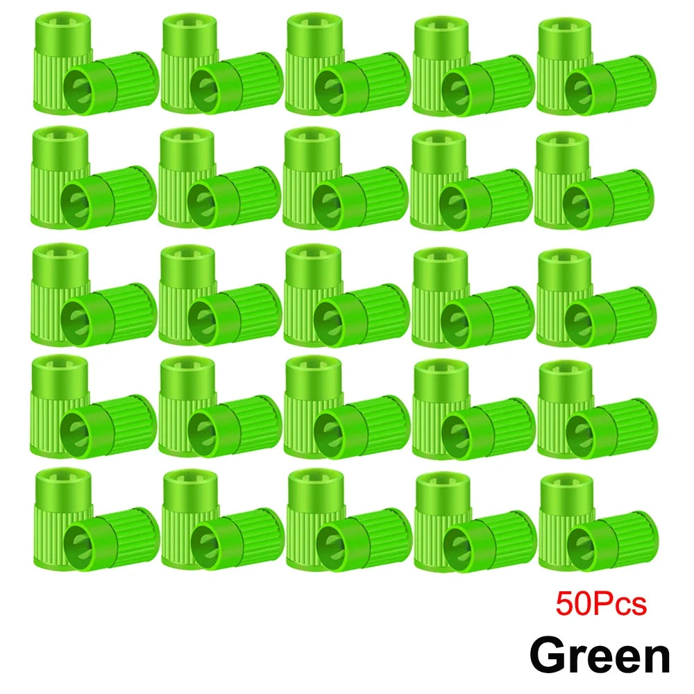 Plastic Tire Valve Caps with Built-in Valve Core Remover | Universal Stem Covers for Cars, Bikes, Trucks MyPetiteCar.com