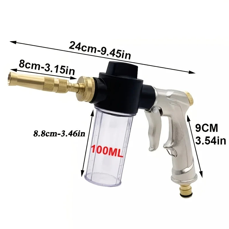 High Pressure Foam Kettle Water Gun | Car Washing & Garden Hose Nozzle