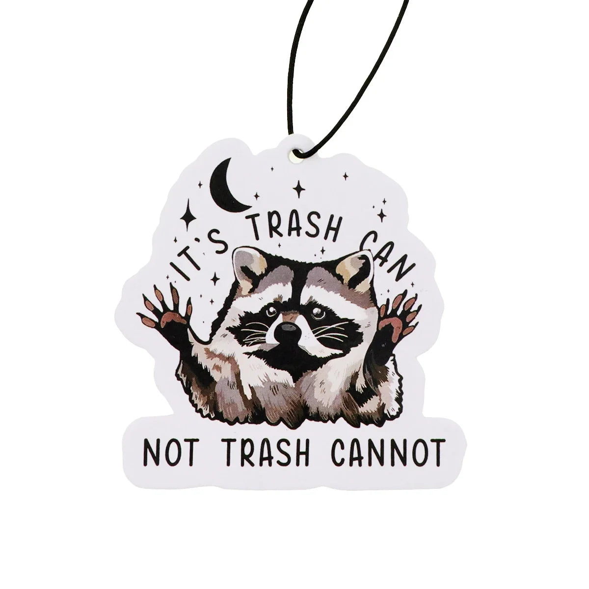 Raccoon Quotes Fragrant Paper Car Air Freshener | Solid Perfume Hanging for Home and Auto