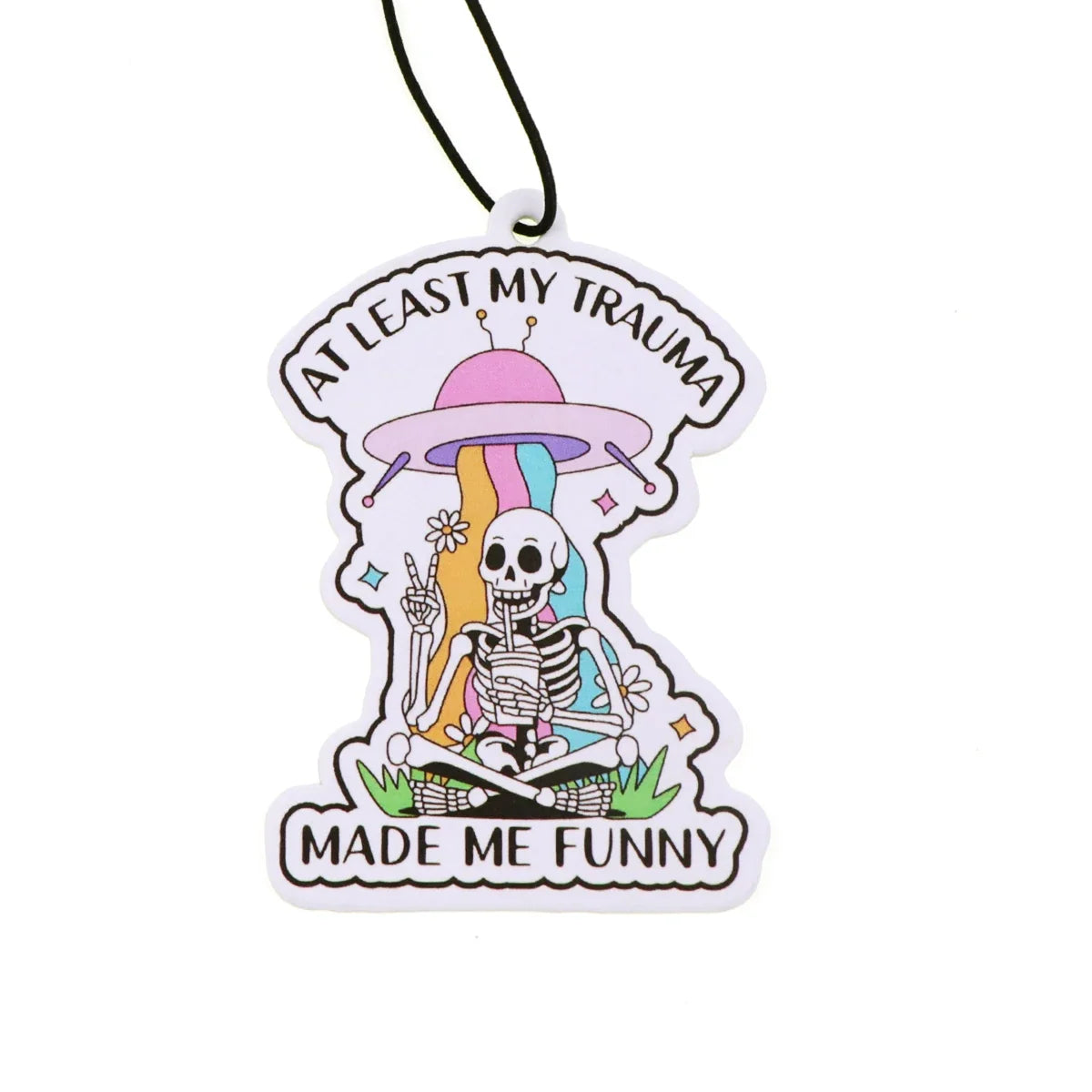 Raccoon Quotes Fragrant Paper Car Air Freshener | Solid Perfume Hanging for Home and Auto